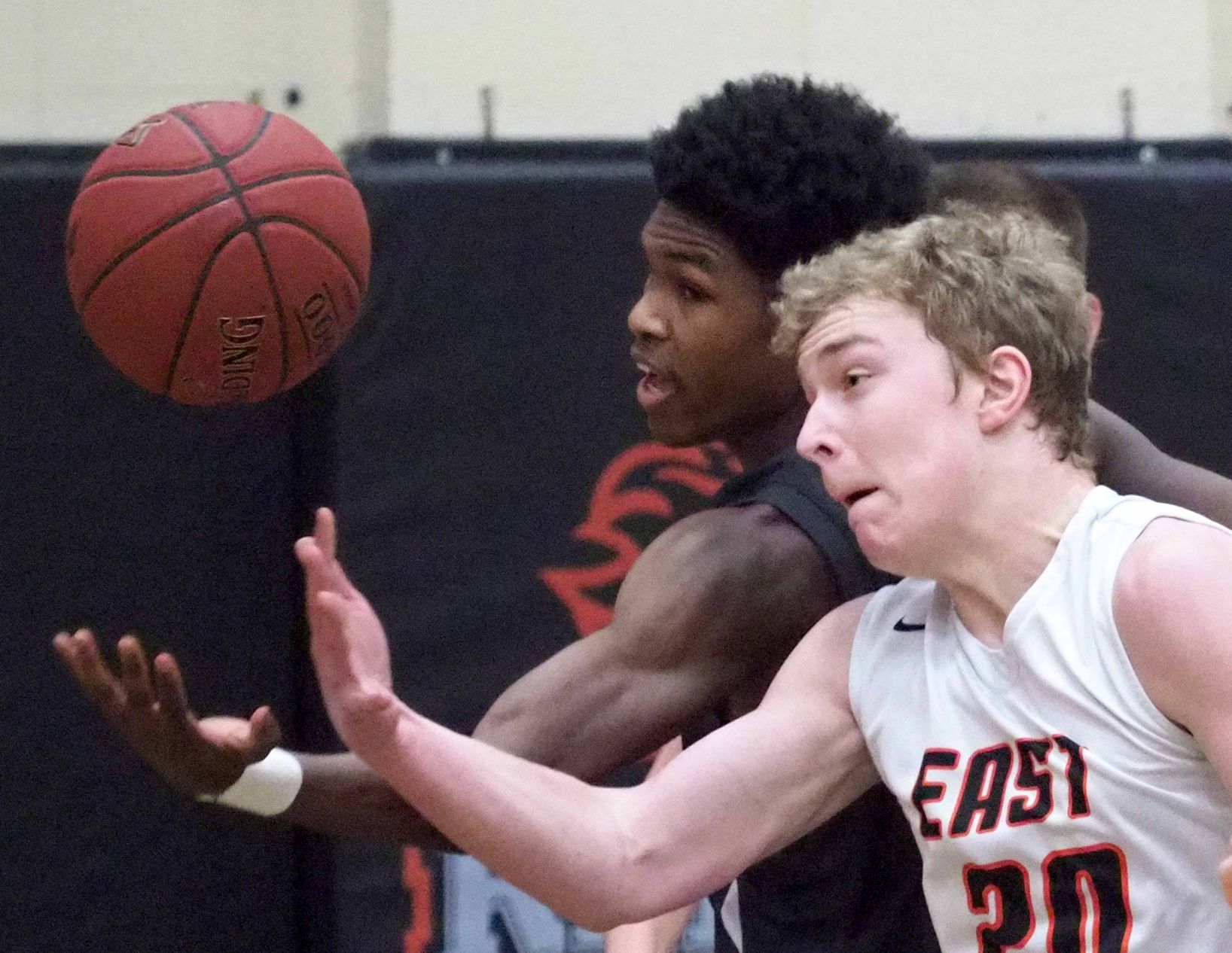 Council Bluffs Abraham Lincoln at East High basketball